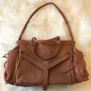 Botkier Brown Leather Satchel Purse Shoulder Bag
